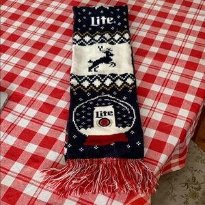 Festive Holiday Scarf with Reindeer Design